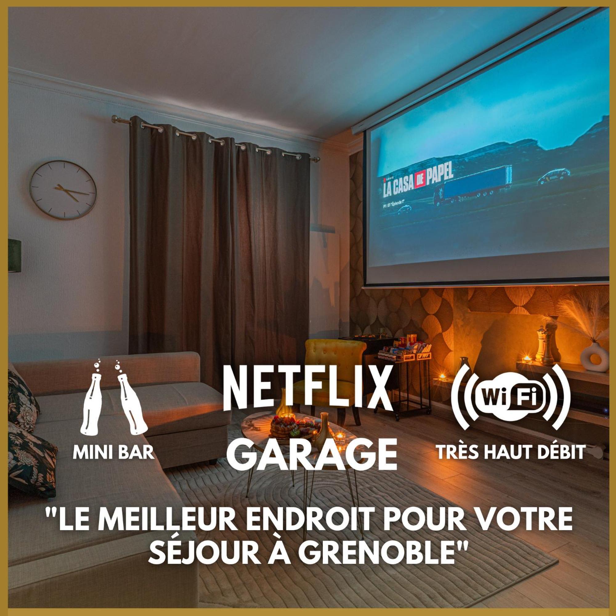 شقة Luxury Cinephile - Netflix - 2 Balcons - Garage Prive - Minibar غرونوبل المظهر الخارجي الصورة